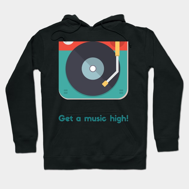 Get a music high Hoodie by Christamas Clothing